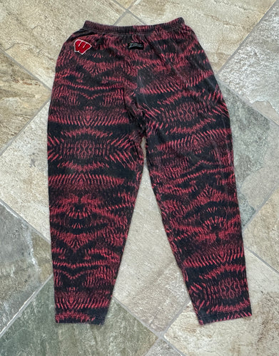 Vintage Wisconsin Badgers Zubaz College Pants, Size Large