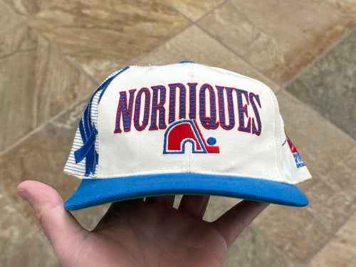 Vintage Quebec Nordiques Sports Specialties Laser Snapback Hockey Hat