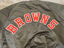 Load image into Gallery viewer, Vintage Cleveland Browns Chalkline Satin Football Jacket, Size XXL