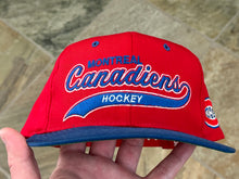 Load image into Gallery viewer, Vintage Montreal Canadiens Starter Tailsweep Script Snapback Hockey Hat