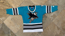 Load image into Gallery viewer, Vintage San Jose Sharks Starter Hockey Jersey, Size Youth S/M, 8-10