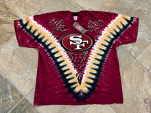 Load image into Gallery viewer, San Francisco 49ers Team NFL Tie Dye Football TShirt, Size XXL