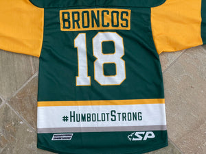 Humboldt Broncos SP SJHL minor league Hockey Jersey, Size Medium.