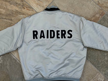 Load image into Gallery viewer, Vintage Oakland Raiders Starter Satin Football Jacket, Size Medium