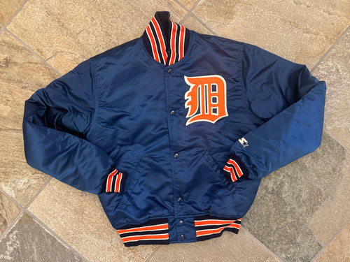 Vintage Detroit Tigers Starter Satin Baseball Jacket, Size Medium