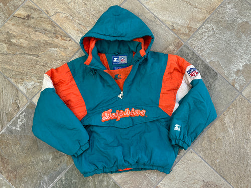 Vintage Miami Dolphins Starter Parka Football Jacket, Size Medium