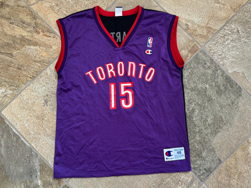 Vintage Toronto Raptors Vince Carter Champion Basketball Jersey, Size 48, XL