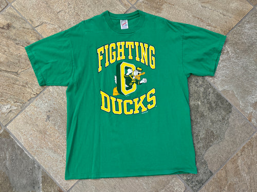 Vintage Oregon Fighting Ducks Donald College TShirt, Size XL