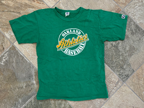 Vintage Oakland Athletics Logo 7 Baseball TShirt, Size Large