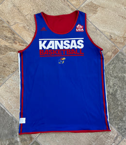 Kansas Jayhawks Frank Mason III Game Worn USA Adidas College Basketball Jersey, Size Large