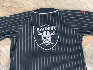 Vintage Los Angeles Raiders Starter Pinstripe Football Jersey, Size XL