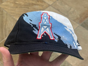 Vintage Houston Oilers Logo Athletic Splash Snapback Football Hat
