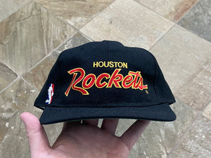 Vintage Houston Rockets Sports Specialties Script Snapback Basketball Hat