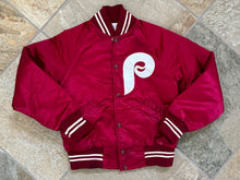 Load image into Gallery viewer, Vintage Philadelphia Phillies Starter Satin Baseball Jacket, Size Youth Medium, 8-10