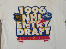 Load image into Gallery viewer, Vintage 1996 NHL Entry Draft St. Louis Blues Starter Hockey TShirt, Size XL