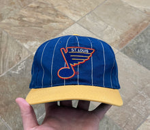 Load image into Gallery viewer, Vintage St. Louis Blues Starter Pinstripe Snapback Hockey Hat