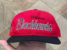 Load image into Gallery viewer, Vintage Chicago Blackhawks Sports Specialties Script Snapback Hockey Hat