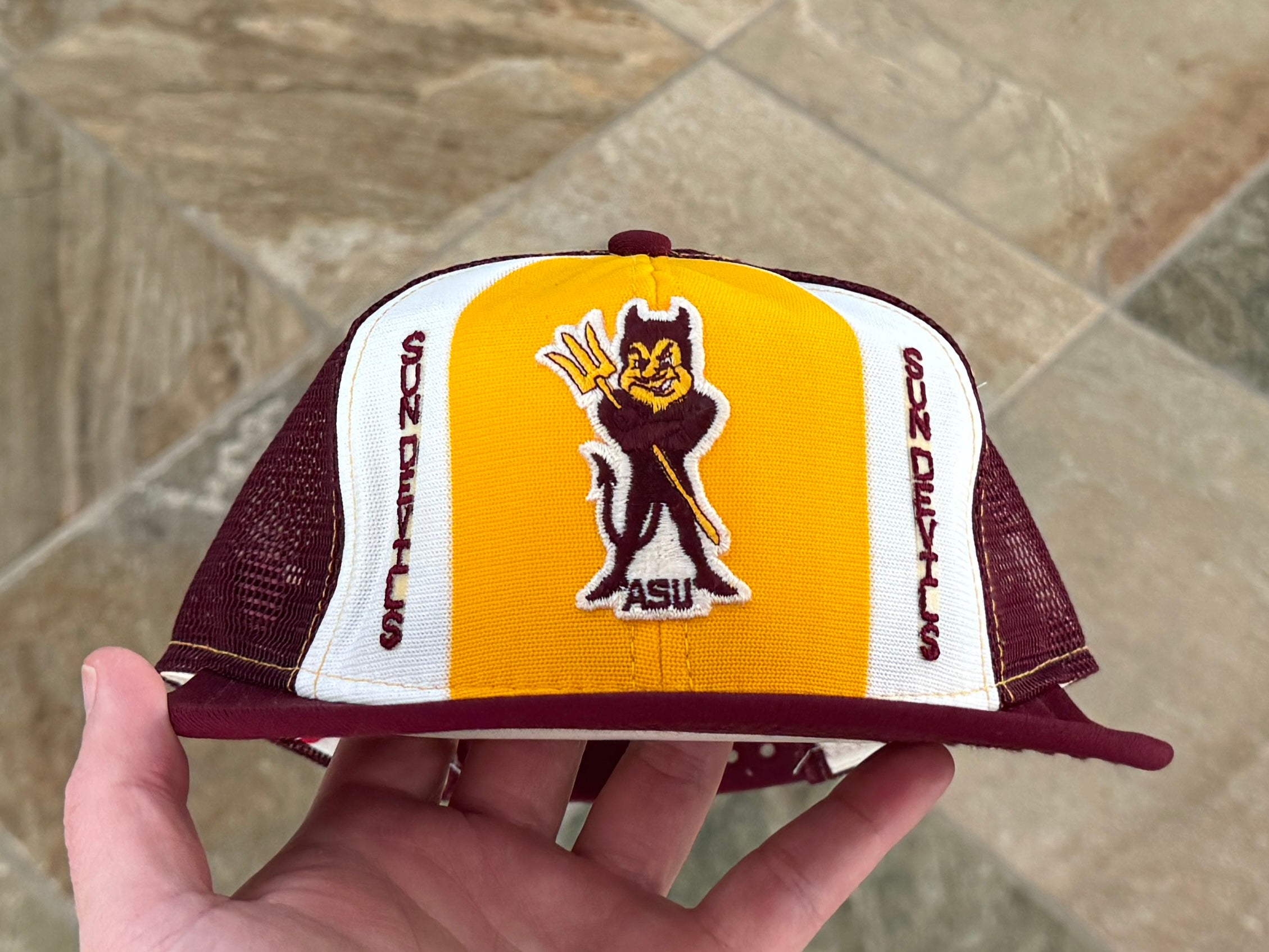 Vintage Arizona State Sun Devils AJD Lucky Stripes Snapback