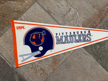 Load image into Gallery viewer, Vintage Pittsburgh Maulers USFL Football Pennant