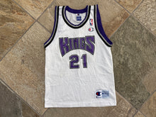 Load image into Gallery viewer, Vintage Sacramento Kings Vlade Divac Champion Basketball Jersey, Size Youth Medium, 10-12