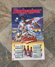 Load image into Gallery viewer, Vintage 1993 Baltimore Orioles Budweiser Schedule Baseball Poster