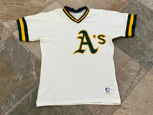 Load image into Gallery viewer, Vintage Oakland Athletics Sand Knit Baseball Jersey, Size Medium