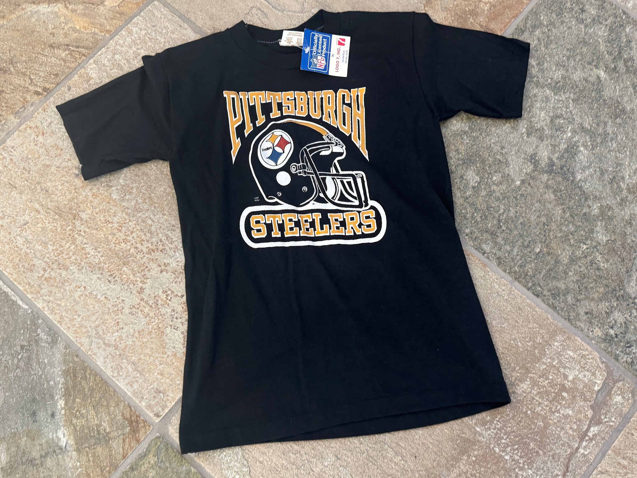 Vintage Pittsburgh Steelers Logo 7 Football TShirt, Size Youth Large ...