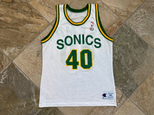Load image into Gallery viewer, Vintage Seattle SuperSonics Shawn Kemp Champion Basketball Jersey, Size 44, Large