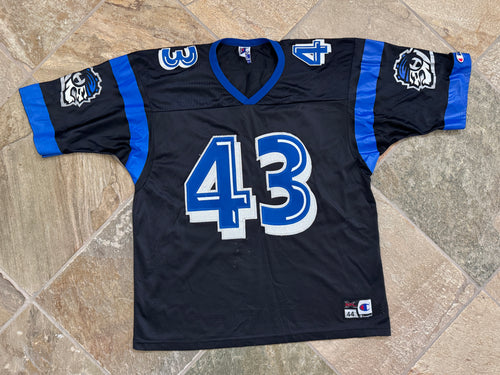 Vintage New York New Jersey Hitmen Champion XFL Football Jersey, Size 44, Large