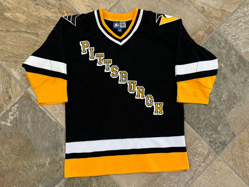 Vintage Pittsburgh Penguins Starter Hockey Jersey, Size Youth L/XL, 18-20