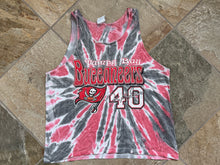 Load image into Gallery viewer, Vintage Tampa Bay Buccaneers Mike Alstott Tie Dye Tank Top Football TShirt, Size Large