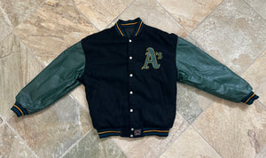 Vintage Oakland Athletics JH Designs Reversible Baseball Jacket, Size Large