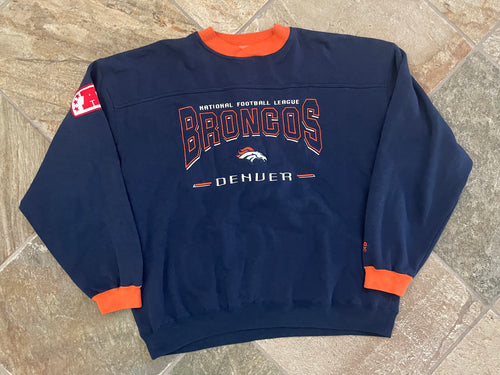 Vintage Denver Broncos Lee Sport Football Sweatshirt, Size XL