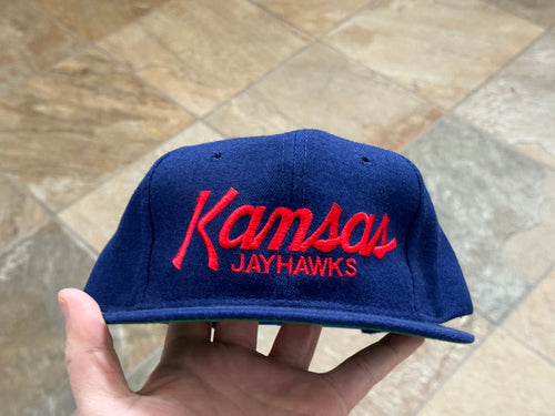 Vintage Kansas Jayhawks Sports Specialties Script Snapback College Hat