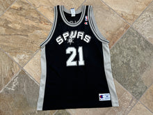 Load image into Gallery viewer, Vintage San Antonio Spurs Tim Duncan Champion Basketball Jersey, Size 48, XL