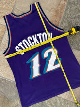 Load image into Gallery viewer, Vintage Utah Jazz John Stockton Champion Basketball Jersey, Size 44, Large