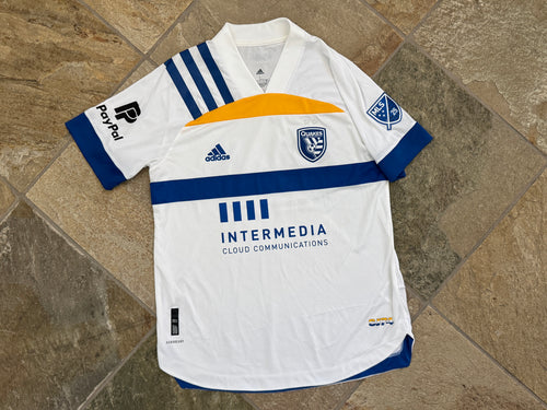 San Jose Earthquakes Adidas Soccer Jersey, Size Large