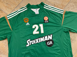 Panathinaikos AKTOR Athens Julian Wright Game Worn Adidas Shooting Shirt Basketball Jersey, Size XXXL