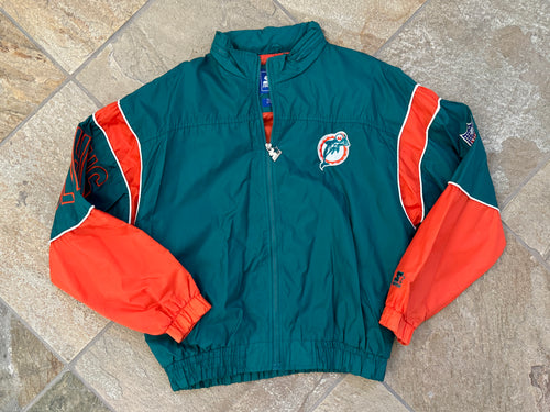 Vintage Miami Dolphins Starter Windbreaker Football Jacket, Size Medium