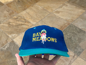 Vintage Bay Meadows Horse Racing FanTastic Snapback Hat ###