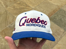 Load image into Gallery viewer, Vintage Quebec Nordiques Sports Specialties Script Snapback Hockey Hat