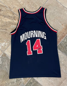 Vintage Team USA Alonzo Mourning Champion Basketball Jersey, Size 40, Medium