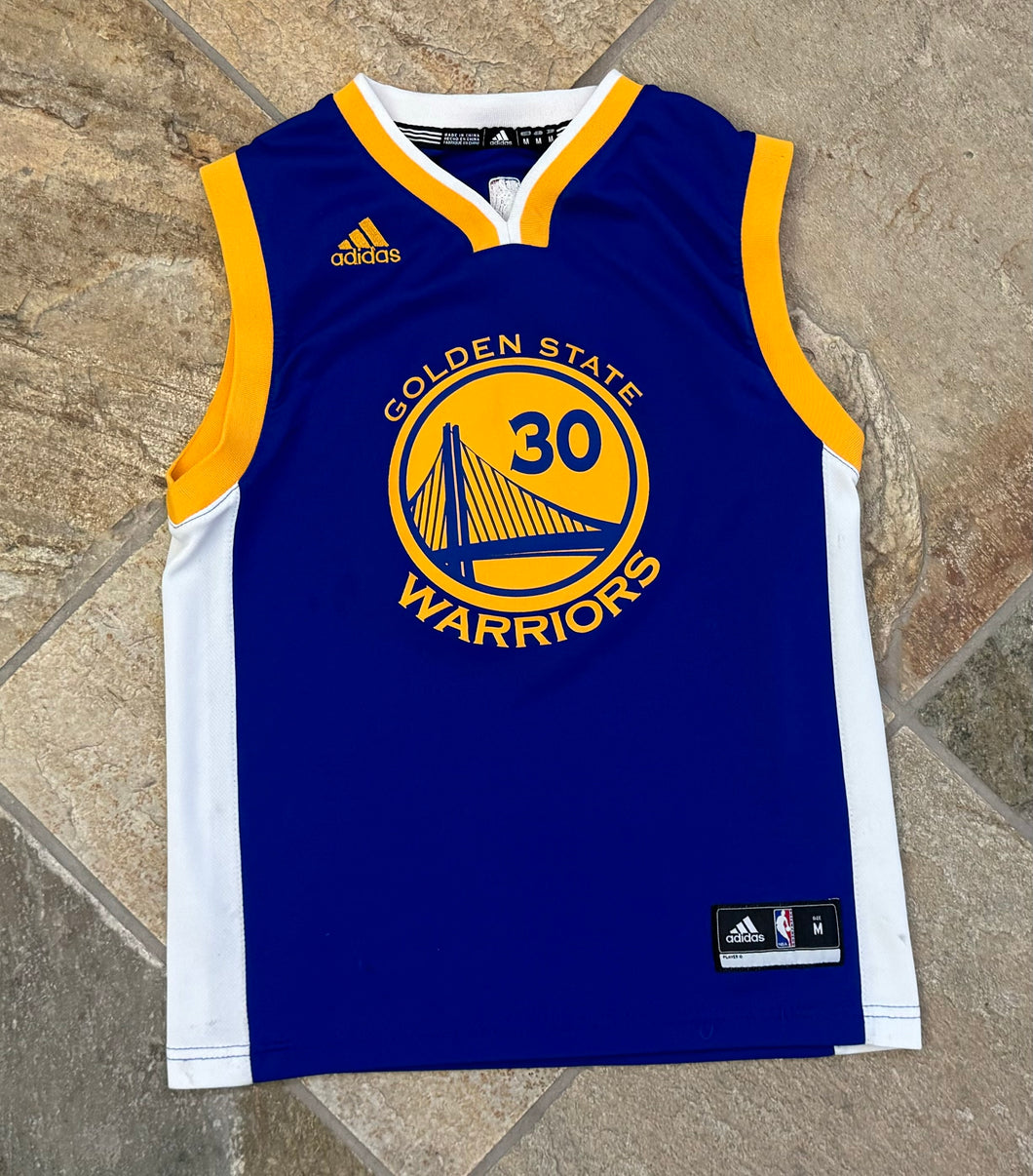 Golden State Warriors Stephen Curry Adidas Basketball Jersey, Size Youth Medium, 8-10