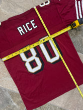 Load image into Gallery viewer, Vintage San Francisco 49ers Jerry Rice Starter Football Jersey, Size Youth Medium, 10-12