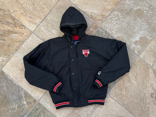 Vintage Chicago Bulls Starter Parka Basketball Jacket, Size Youth XL