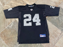 Load image into Gallery viewer, Vintage Oakland Raiders Charles Woodson Reebok Football Jersey, Size Medium