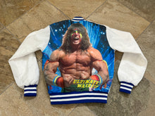 Load image into Gallery viewer, Vintage WWF WWE Ultimate Warrior Chalk Line Fanimation Wrestling Jacket, Size Small ###