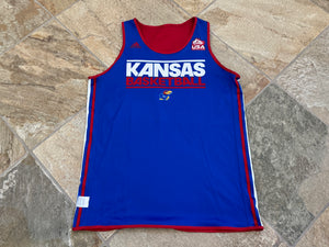 Kansas Jayhawks Frank Mason III Game Worn USA Adidas College Basketball Jersey, Size Large