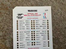 Load image into Gallery viewer, Vintage 1993 NBA All Star Game Golden State Warriors Arena Ballot ###