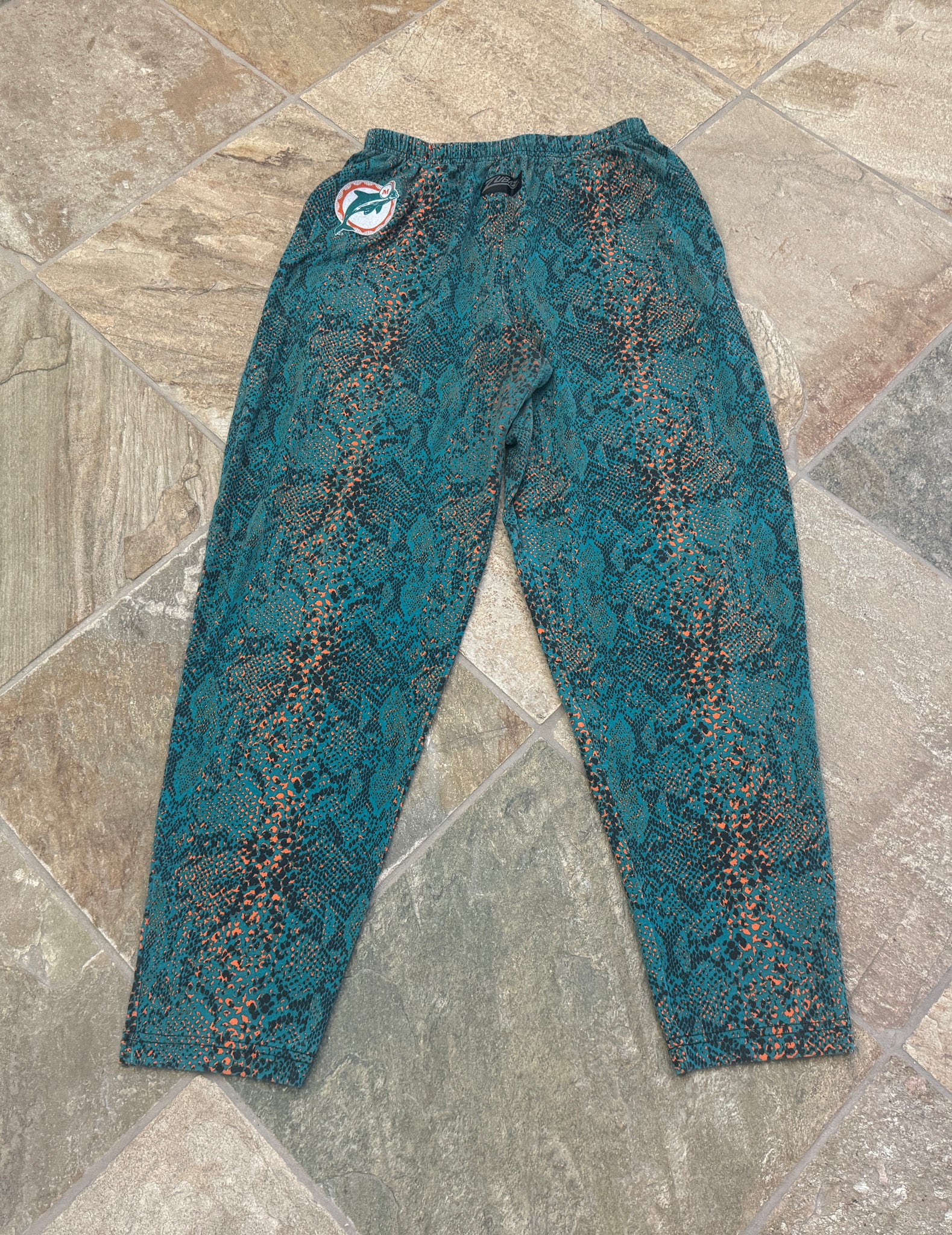 Vintage 90s Miami Dolphins Zubaz Football Pants, Size Large